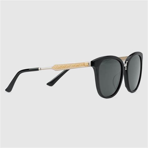 round-frame acetate sunglasses with star gucci fake|How To Identify Authentic Gucci Glasses .